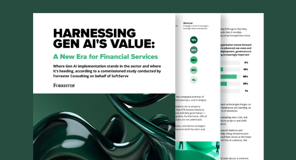 Generative AI advancing in the financial sector