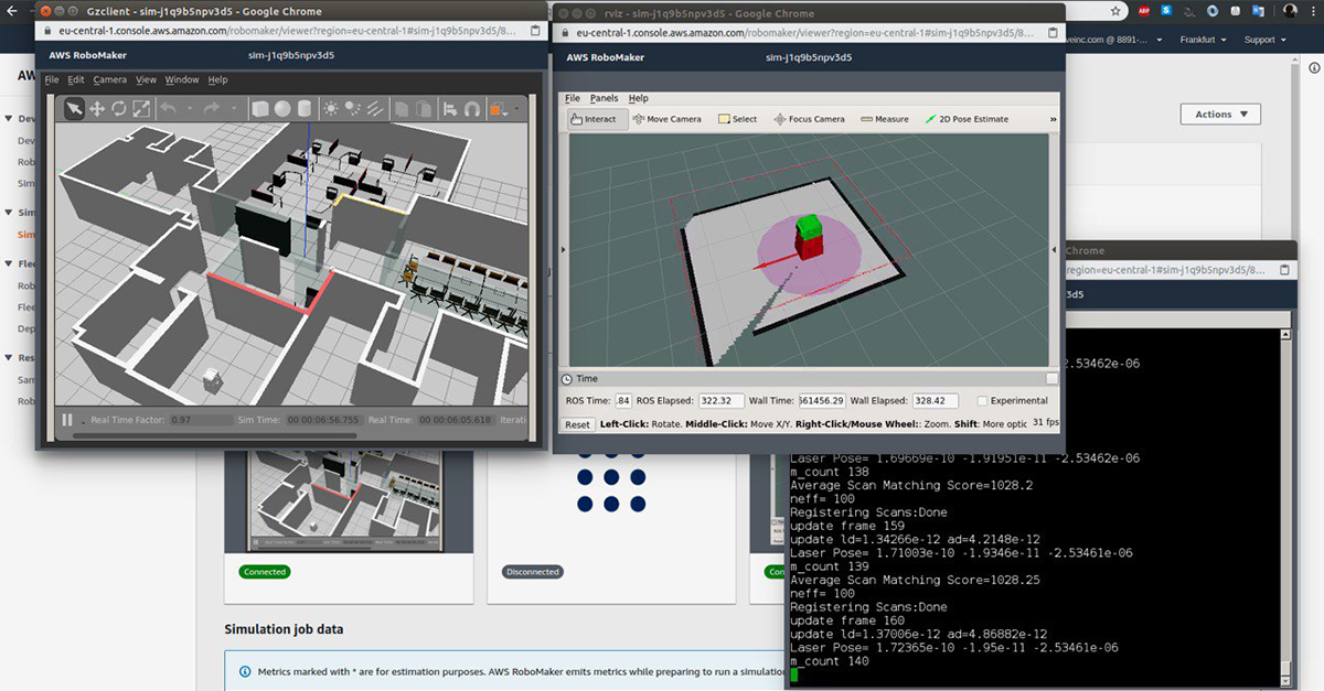 aws-robomaker-robot-simulation-environment