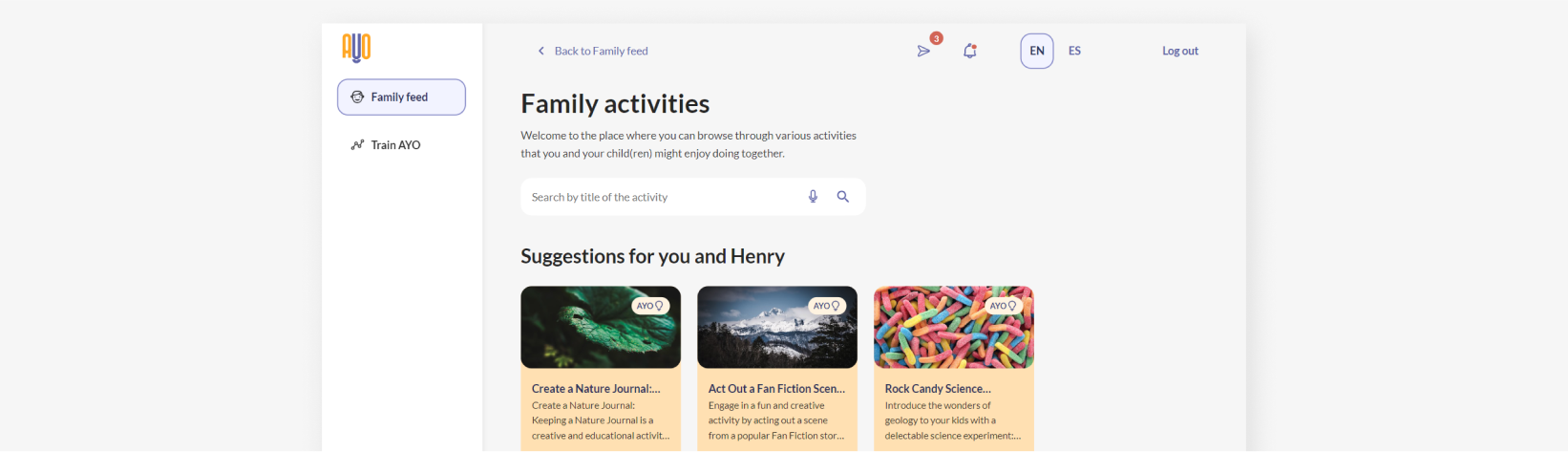 Family Activity Suggestions