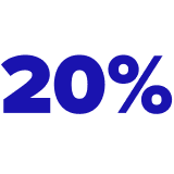 up to 20%