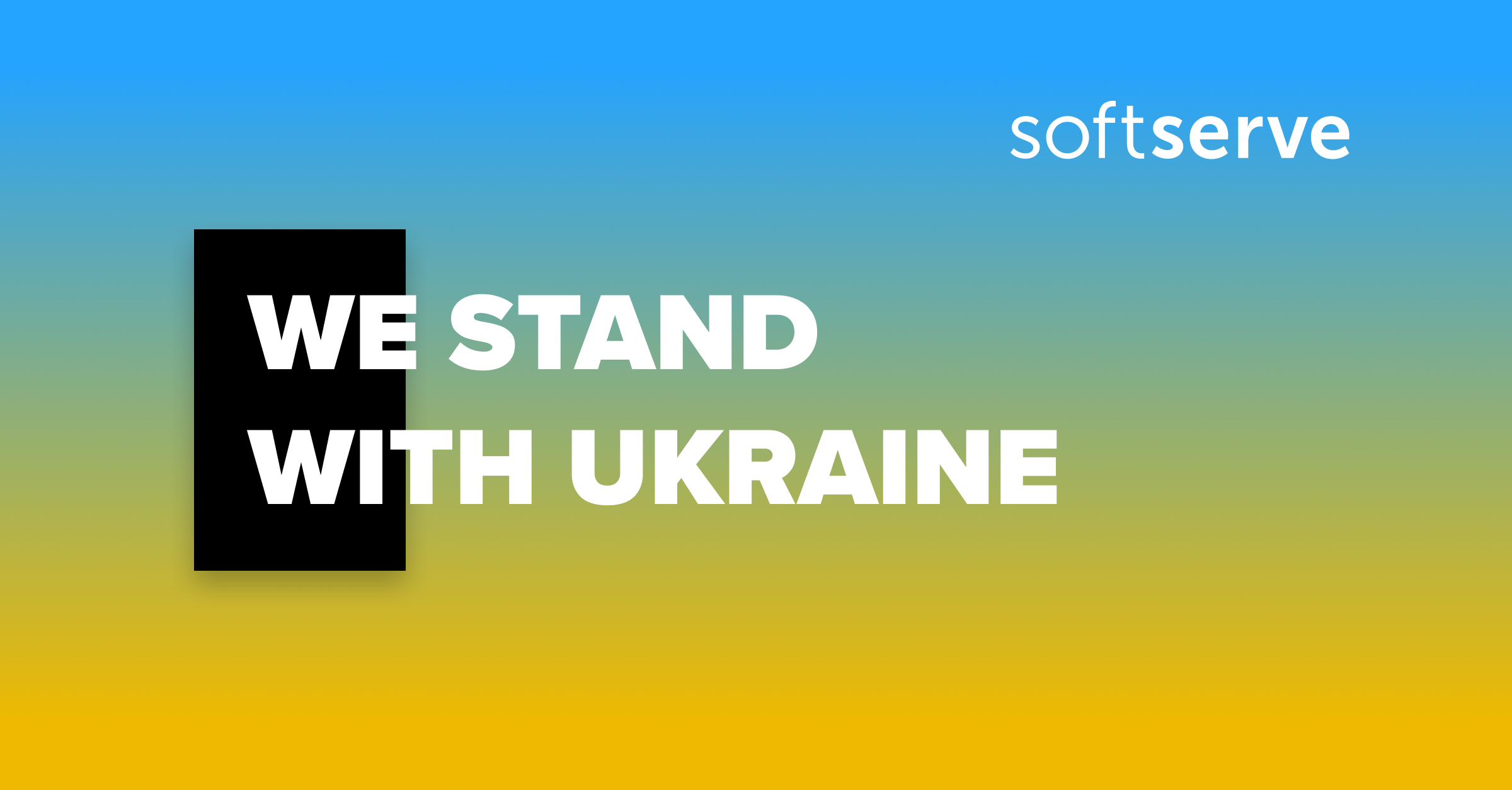 We Stand With Ukraine SoftServe